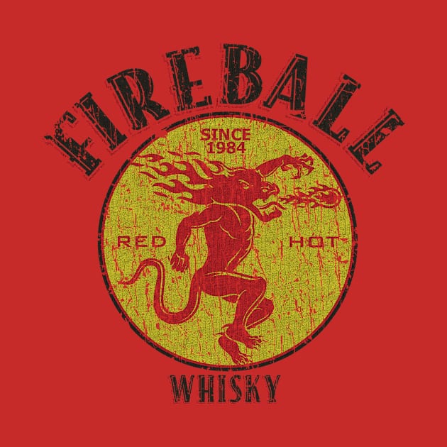 FIREBALL WHISKY 1984 - VINTAGE RETRO STYLE by lekhartimah