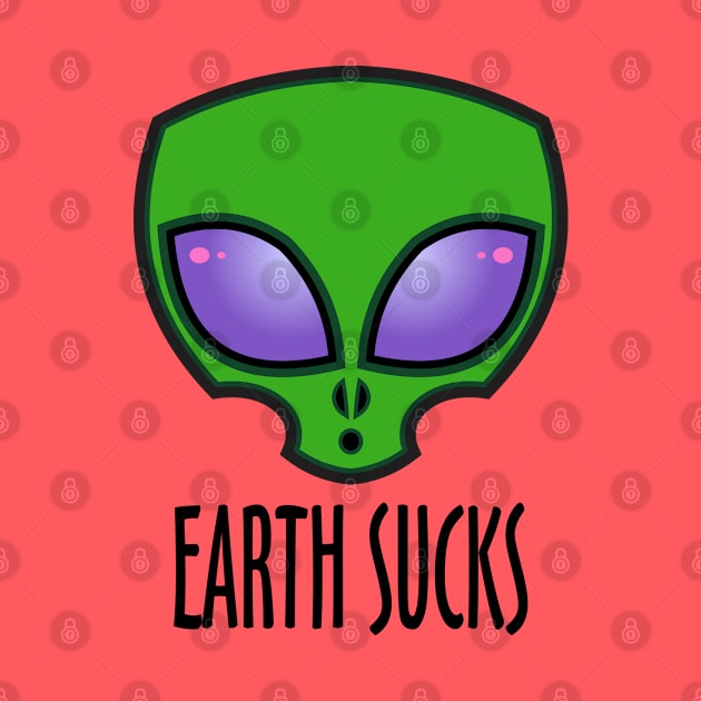 Earth Sucks by DavesTees