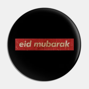 EID MUBARAK - SIMPLE RED VINTAGE Pin