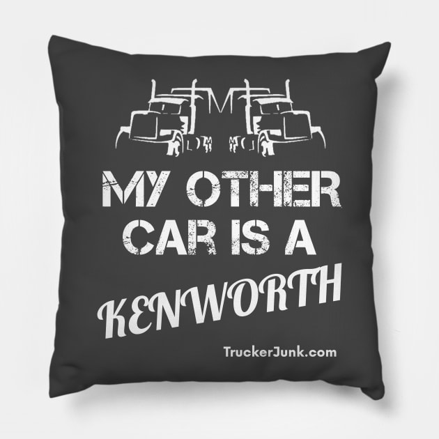 My Other Car is a Kenworth Pillow by TruckerJunk