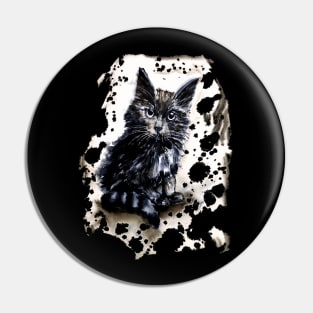 kitten in the dark Pin