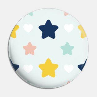 Colorful Starry Star Pattern Pin