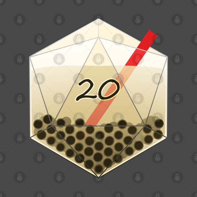 Boba Tea D20 by 39TheWolf