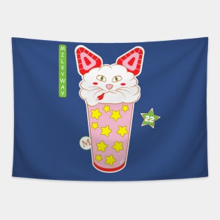 Japanese milkshake cat Tapestry