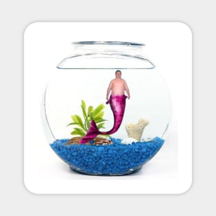 Fishbowl Merman Magnet