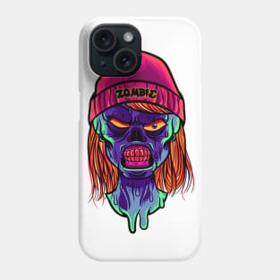 Zombie T-shirt for Horror Fans and Halloween Phone Case