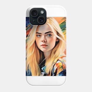 fresh colors with Elle Fanning Phone Case