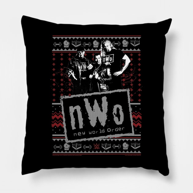 nWo Christmas Ugly Pillow by Holman