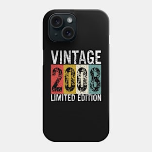 15 Years Old Vintage 2008 Limited Edition 15th Birthday gift Phone Case