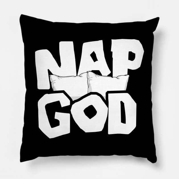 Nap God Pillow by thingsandthings