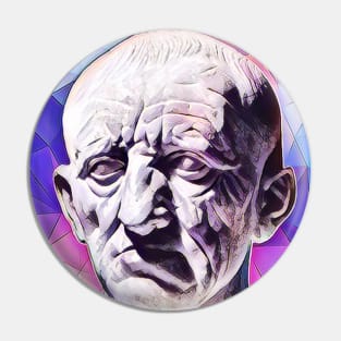 Cato the Elder Pink Portrait | Cato the Elder Artwork 8 Pin