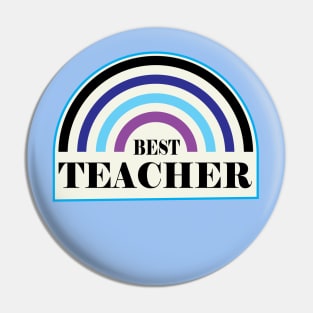 Best Teacher Rainbow Gifts Design for Teachers Pin