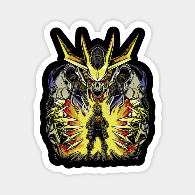 Gundam Barbatos -  I'll Drag You into Hell Magnet by polkadothero