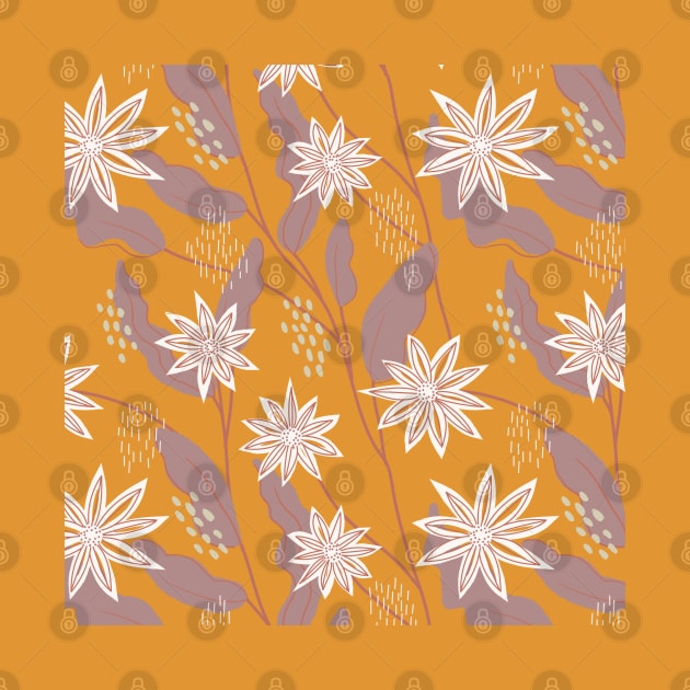 Tropical Rain Floral Pattern by Off The Hook Studio