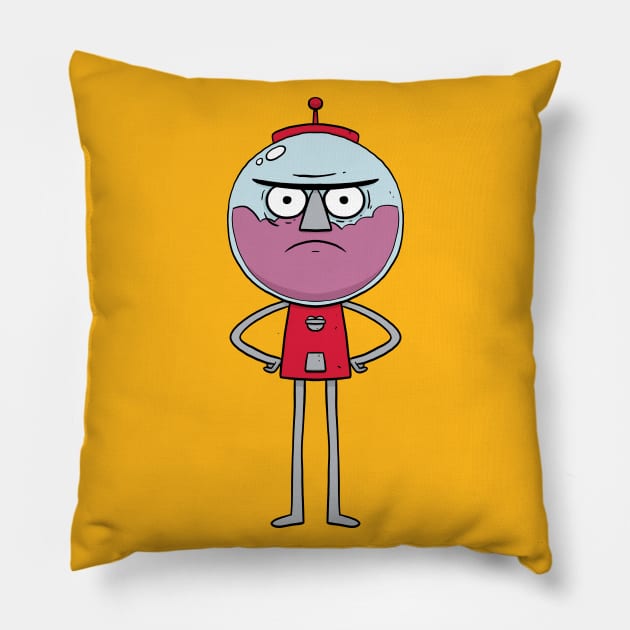 Benson - Regular Show Pillow by striffle