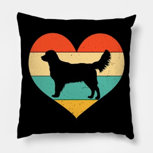 Womens Golden Retriever Retro Golden Retriever Dog Pillow