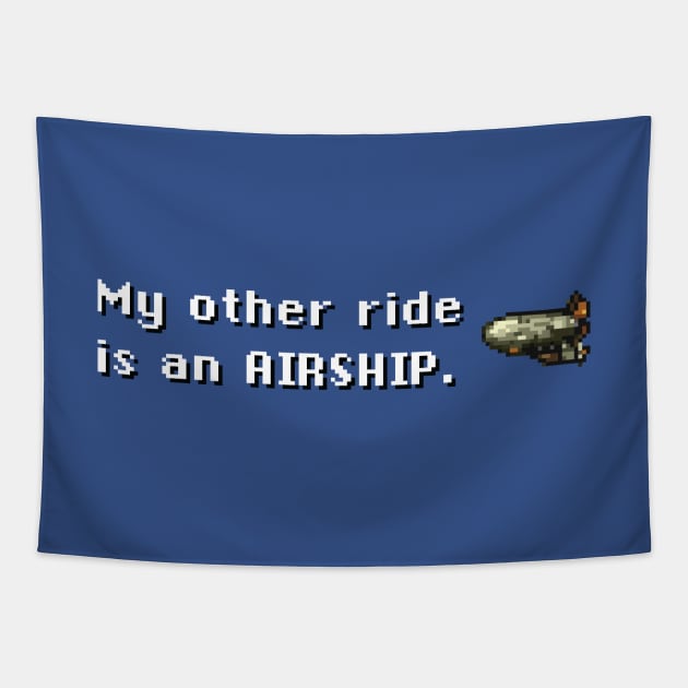 My Other Ride Is An Airship (Falcon Version) Tapestry by inotyler