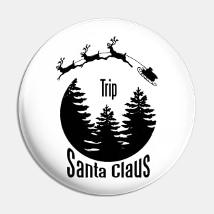 Santa claus trip Pin