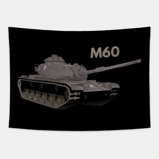 M60 American Battle Tank Tapestry