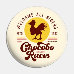 Chocobo Races Emblem Pin