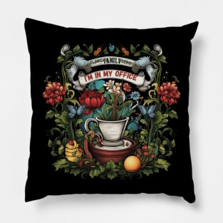 Flowers, Not Weeds! I'm In My Office Funny Gardener Gift Pillow