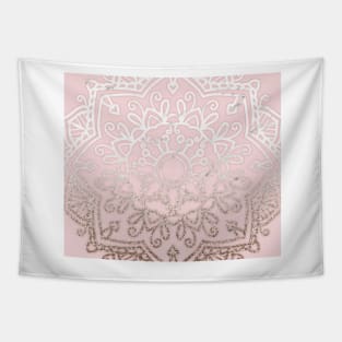 Pastel rose blush mandala Tapestry