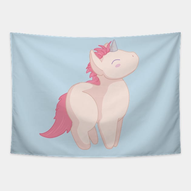 Pink Unicorn Tapestry by Anathar