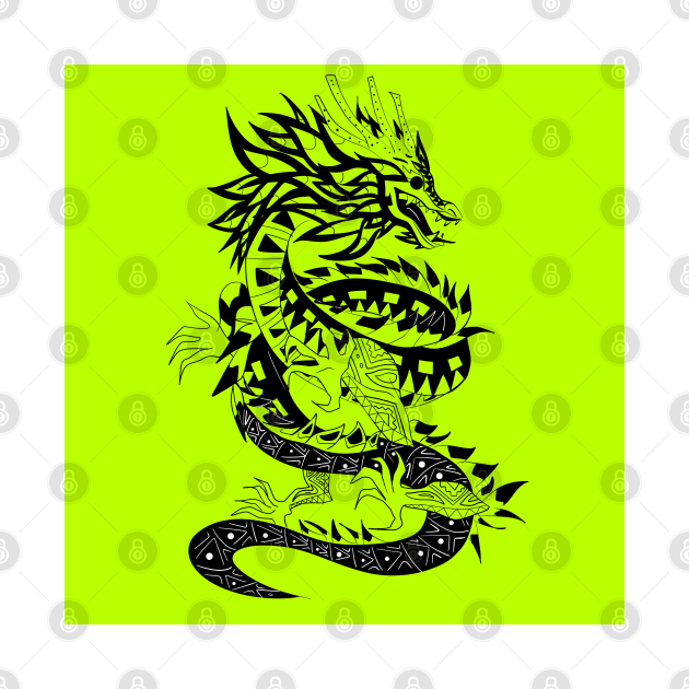 the jade dragon quetzalcoatl in mystical aura ecopop totonac pattern art by jorge_lebeau