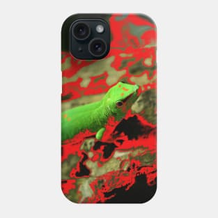 Green gecko Phone Case