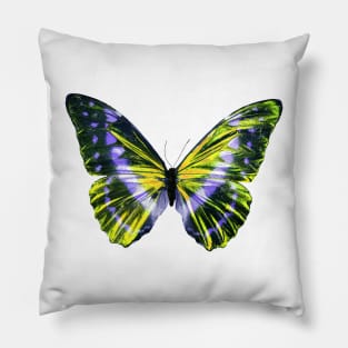 Yellow Butterfly Pillow