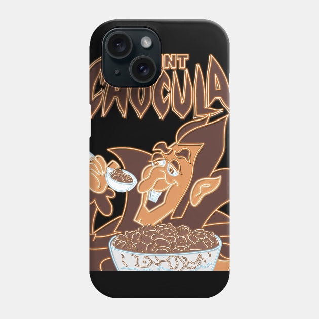 Count Chocula neon sign Phone Case by AlanSchell76