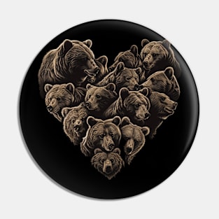 Grizzly Bear Pugnacious Protectors Pin