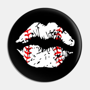 Heart Grunge Baseball Pin