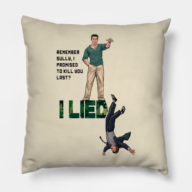 I Lied Pillow by PreservedDragons