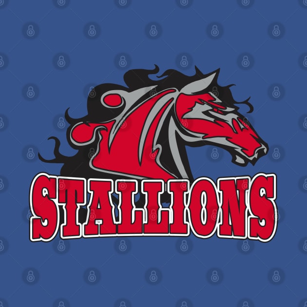 Stallions Sports Team Logo by DavesTees