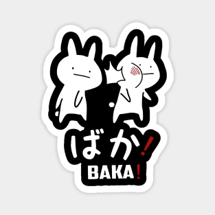 Funny Anime Baka Rabbit Slap Japanese Gift T-Shirt Magnet