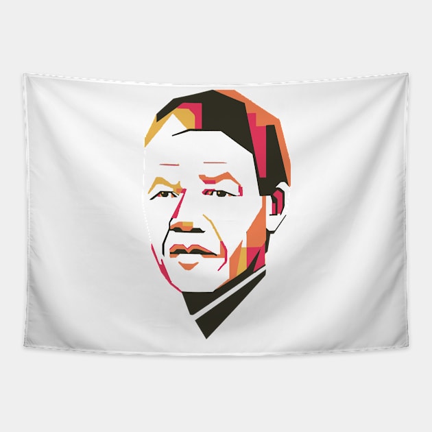 Colorful Nelson Mandela Tapestry by Design Monster