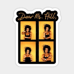 Lauryn Hill Fugees The Famous Vintage Retro Rock Rap Hiphop Magnet