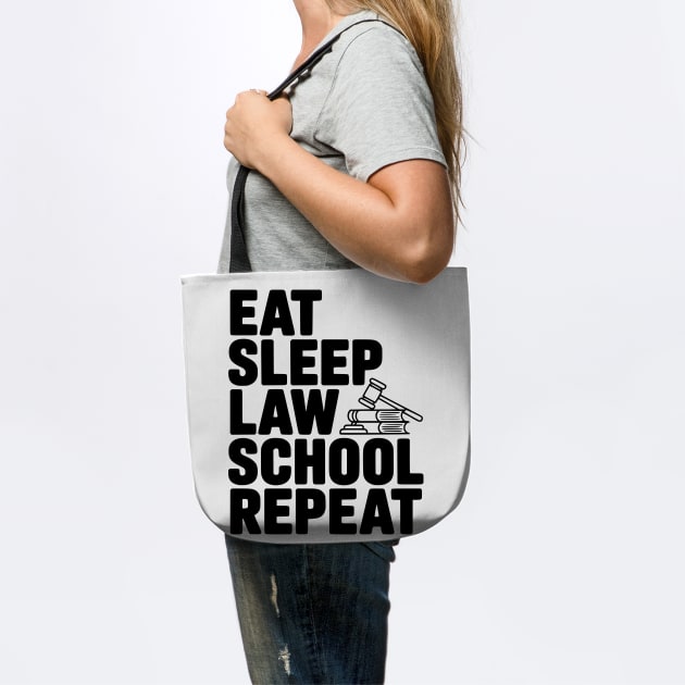 Eat Sleep Law School Repeat by Frank Ring