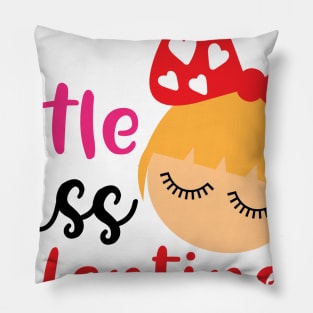 Little miss valentine Pillow