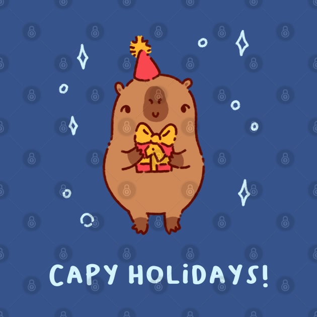 Capy Holidays! by Tinyarts