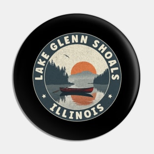 Lake Glenn Shoals Illinois Sunset Pin