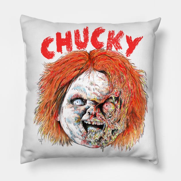 Chucky Pillow by DesecrateART