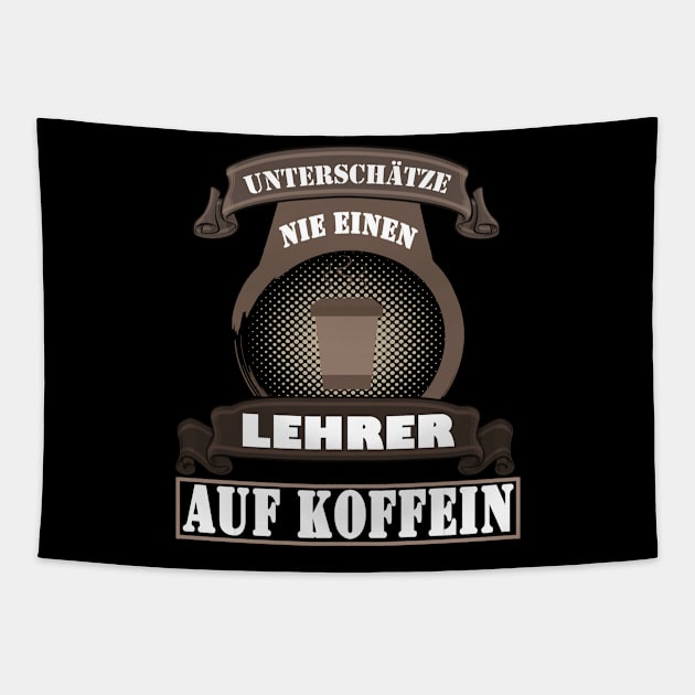 Lehrer Geschenk Koffein Junkie Unterricht Tapestry by FindYourFavouriteDesign