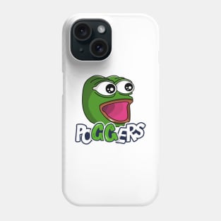 Poggers GG Twitch emote Pepe the frog Phone Case