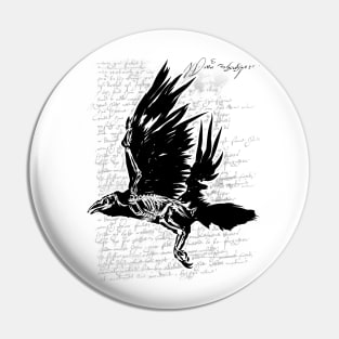 Shakespeare crow Pin