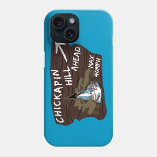 Warning 50 Foot Plunge Ahead Phone Case