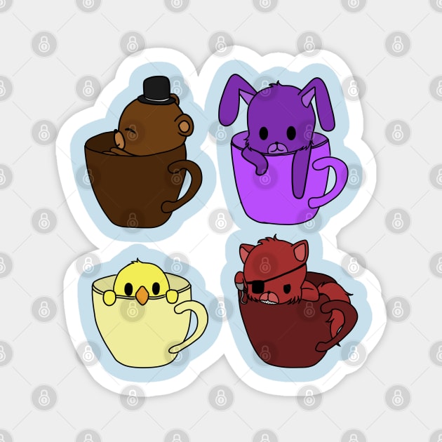 Cup Fnaf Magnet by LillyTheChibi