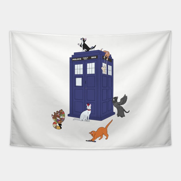 Doctor Cat Tapestry by Jandara