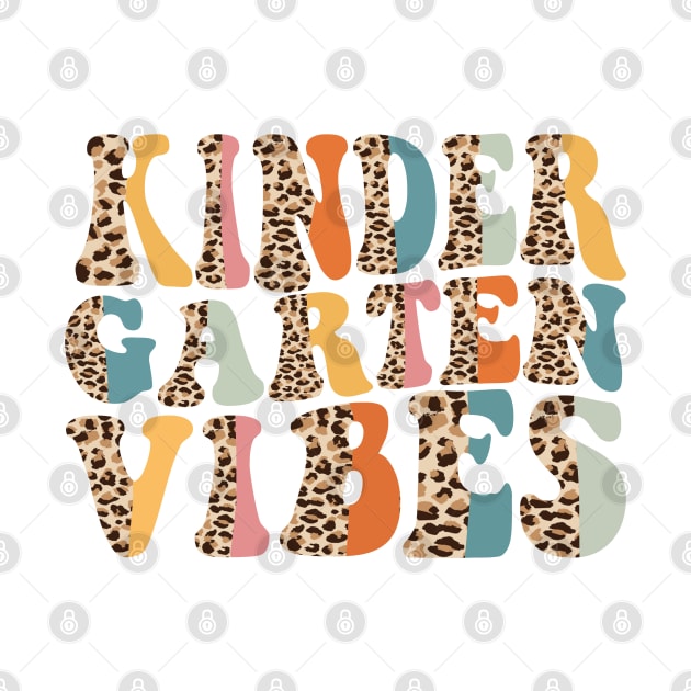 Funny Leopard kindergarten Grade Vibes Retro Back To School by HBart